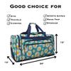 NGIL Canvas 20" inch Duffle Bag (Daisy Print-navy) view 2