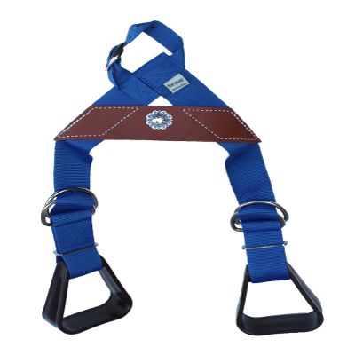 CHALLENGER Horse Western Blue Nylon Adjustable Saddle Youth Rider Kids Buddy Stirrups 5158CO40