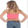 Kurve Girls Lace Bandeau Tube Bra - Strapless Bandeau Bra,UV Protective Fabric UPF50+, Neon Coral, Age (4-8) view 2