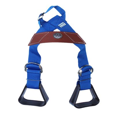 CHALLENGER Horse Western Blue Nylon Adjustable Saddle Youth Rider Kids Buddy Stirrups 5158CO603