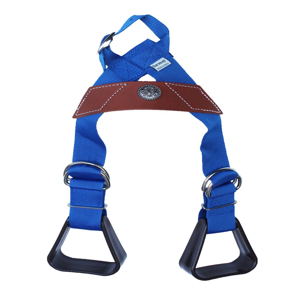 CHALLENGER Horse Western Blue Nylon Adjustable Saddle Youth Rider Kids Buddy Stirrups 5158CO603