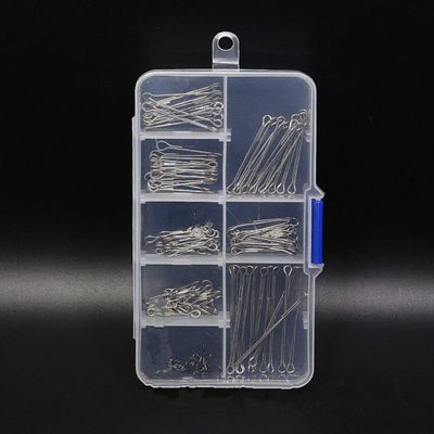 WellieSTR 124pcs Box Set chocklett's Articulated Fish Streamer Fly Tying Materials Stainless Steel Shank&Fish Spine Fly Tying Accessories