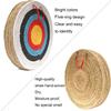AUVIM Archery Targets Straw Solid Hand-Made Archery Target for Recurve Bow Compound Bow or Longbow 20 Inches Traditional Bow Arrow Target for Kids Youth Adult Archery Hunting Backyard Practice view 3