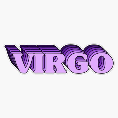 Purple Virgo Bumper Sticker Vinyl Decal 5"