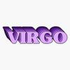 Purple Virgo Bumper Sticker Vinyl Decal 5" view 1