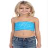 Kurve Girls Lace Bandeau Tube Bra - Strapless Bandeau Bra,UV Protective Fabric UPF50+, Turquoise, Age (4-8) view 1