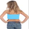 Kurve Girls Lace Bandeau Tube Bra - Strapless Bandeau Bra,UV Protective Fabric UPF50+, Turquoise, Age (4-8) view 2