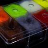 WellieSTR 1Pc Empty Acrylic Dubbing Storage Boxes with 10 compartments&Outlet Holes Luxury Dubbing Dispenser Fly Tying Tackle Box view 4