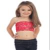 Kurve Girls Lace Bandeau Tube Bra - Strapless Bandeau Bra,UV Protective Fabric UPF50+, Red, Age (4-8) view 1
