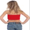 Kurve Girls Lace Bandeau Tube Bra - Strapless Bandeau Bra,UV Protective Fabric UPF50+, Red, Age (4-8) view 2