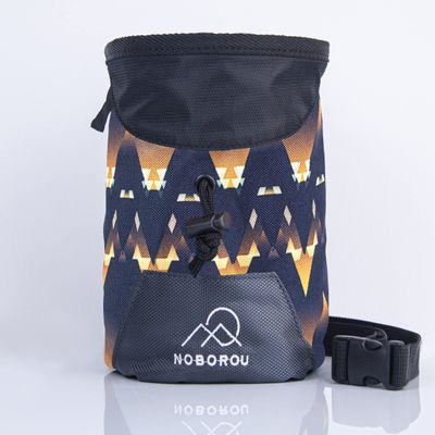 Noborou Chalk Bag for Rock Climbing | Bouldering Chalk Bag | Large Zippered Pocket | Adjustable and Removable Belt (Dusk)