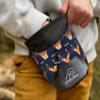 Noborou Chalk Bag for Rock Climbing | Bouldering Chalk Bag | Large Zippered Pocket | Adjustable and Removable Belt (Dusk) view 2