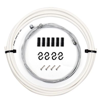 KOVNOVI Bicycle Brake Cable Housing 5mm Mountain Road Bike 2.5mm Brake Line Tube Sets Gear Derailleur Bike Accessories Accessories (Color : White Brake)