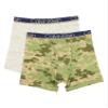 Calvin Klein Kids Boys' Modern Cotton Boxer Brief Underwear 2-Pack, Green Camo/Heather Gray, Large view 1