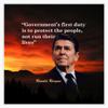 Ronald Reagan Quote On Government Bumper Sticker Vinyl Decal 5" view 1