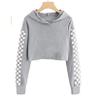 JanJean Kids Girls Spring Casual Outfit Long Sleeve Pullover Hoodies Top with Loose Cargo Loose Sweatpants 2PCS Tracksuit Grey 11-12 Years view 2