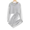 JanJean Kids Girls Spring Casual Outfit Long Sleeve Pullover Hoodies Top with Loose Cargo Loose Sweatpants 2PCS Tracksuit Grey 11-12 Years view 4