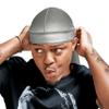 RED by Kiss Bow Wow X Power Wave Extreme Shine Silky Durag, Breathable, Long Tail Doo Rag for Maximum Wave Compression, Smooth Wide Straps, Durable Headwrap Turban Style (Gray) view 1