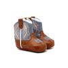 ARIAT Unisex Infant Lil Stompers Baby Boot, Light Blue/Tan (Shelby), 2 view 1