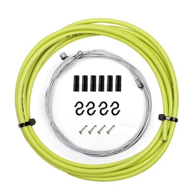 KOVNOVI Bicycle Brake Cable Housing 5mm Mountain Road Bike 2.5mm Brake Line Tube Sets Gear Derailleur Bike Accessories Accessories (Color : Green Brake)