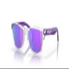 Oakley Youth Unisex Kids OJ9009 Frogskins XXS Square Sunglasses, Clear/Prizm Violet, 48 mm view 1