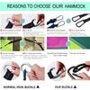 Hammock Camping, Portable Single/Double Hammocks for Outdoor Hiking Travel Backpacking - 210D Nylon Hammock Swing for Backyard & Garden (Black/Gray) view 2