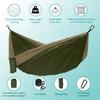 Hammock Camping, Portable Single/Double Hammocks for Outdoor Hiking Travel Backpacking - 210D Nylon Hammock Swing for Backyard & Garden (Green/Khaki) view 3