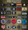 Antrix 2 Set IR Infrared Thin Blue Line USA Flag Patch,Tactical US Patch with Hook Fastener Reflective Die Cut Combat American Patch for Army Clothes,Tactical Backpack,Military Activity view 3