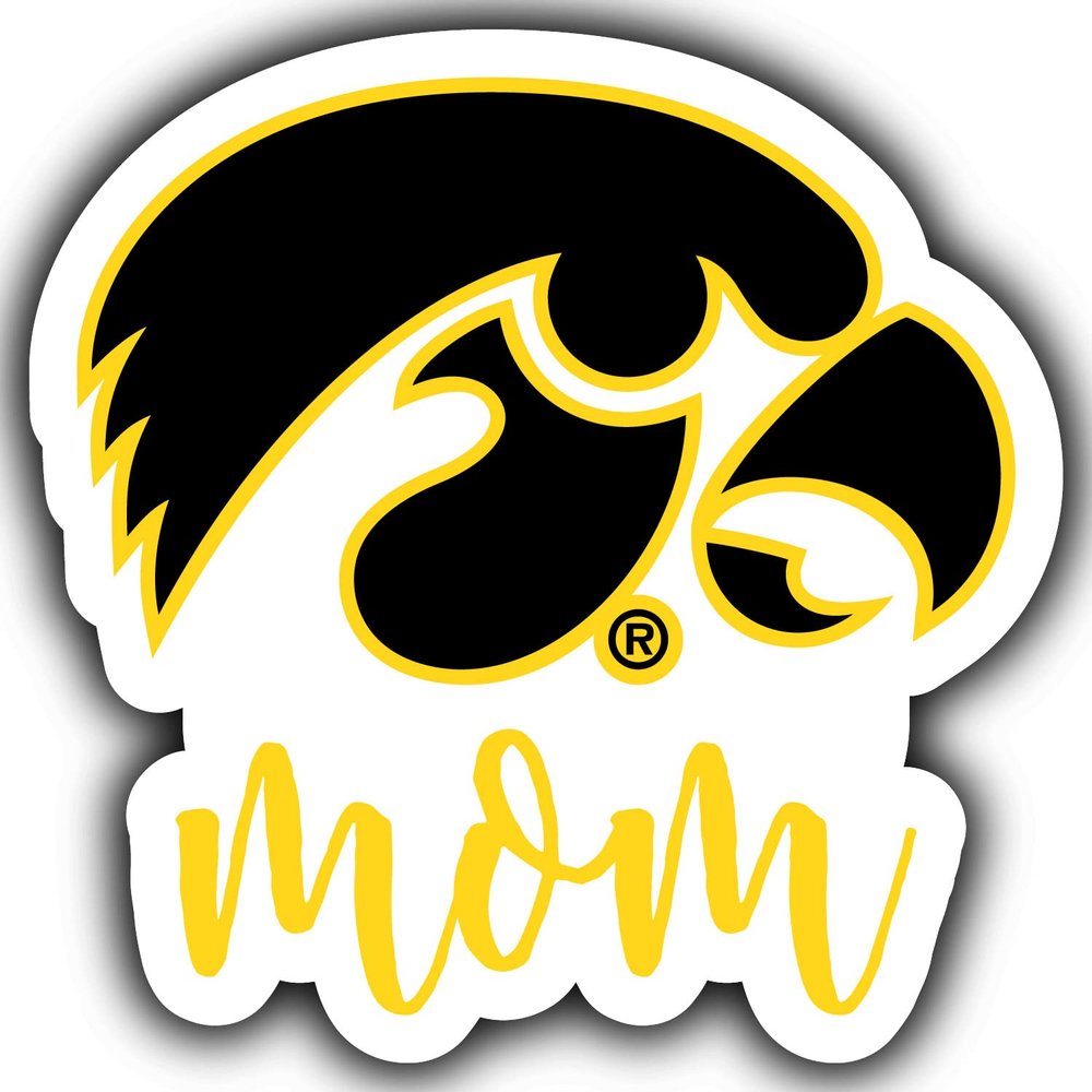 Iowa Hawkeyes Proud Mom 4-Inch Die Cut Decal Officially Licensed Collegiate Product