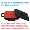 maliven Collapsible Camping Stool with Seat Cushion & Nylon Bag, Square Portable Telescopic Stool, Lightweight Sturdy Foldable Stool for Camp Fishing Picnic, Max Load 550 lb view 4