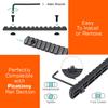 Picatinny Rail Set 5,7,9,11,13-Slot for Mlok, CG Gears Polymer Rails Section Offset Flashlight Mount with 12 T-Nuts & 14 Screws & 3 Allen Wrench (Black (5-7-9-11-13 Slot)+Rail Mount) view 2