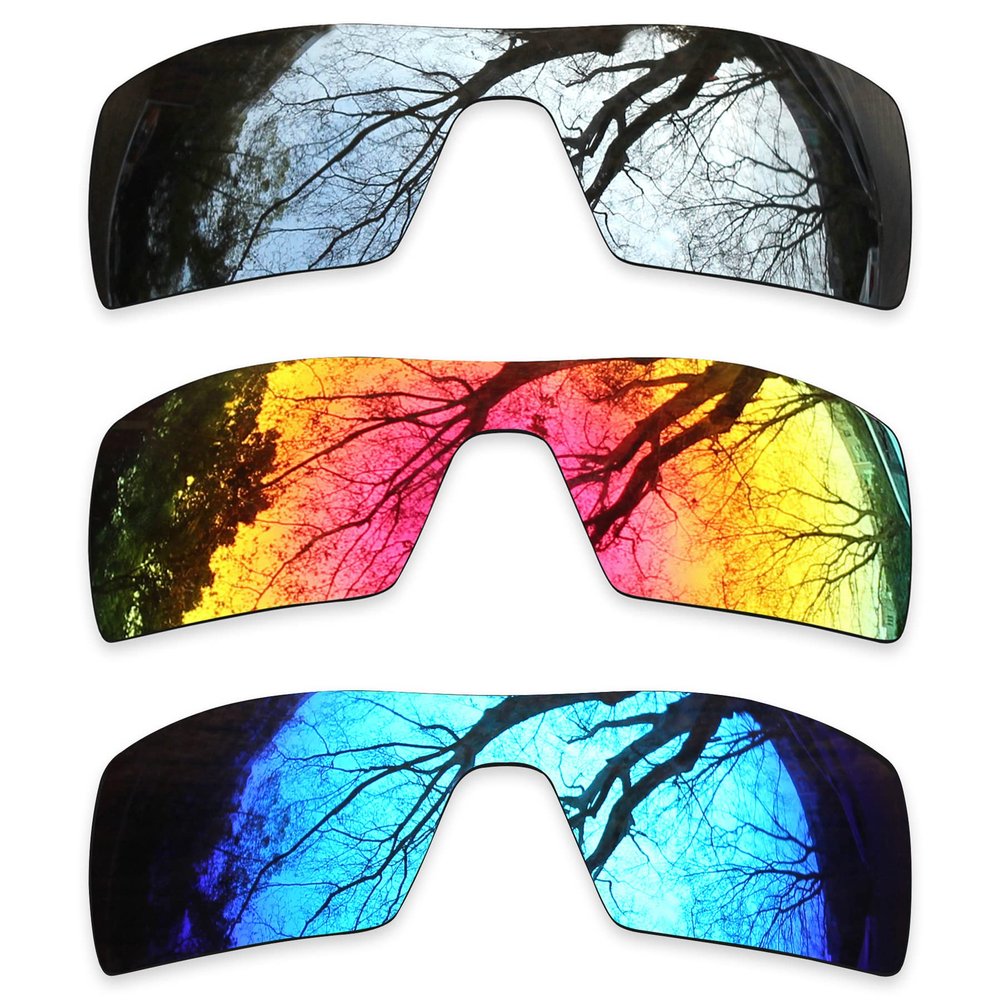 ToughAsNails 3 Pair Polarized Replacement Lenses for Oakley Oil Rig Sunglass Pack-IFS3