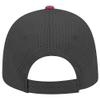 Ashen Fane 6 Panel Polyester Pro Mesh Low Profile Baseball Cap, Red Black view 3