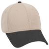 Ashen Fane 6 Panel Polyester Pro Mesh Low Profile Baseball Cap, Black Khaki view 1