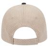 Ashen Fane 6 Panel Polyester Pro Mesh Low Profile Baseball Cap, Black Khaki view 3