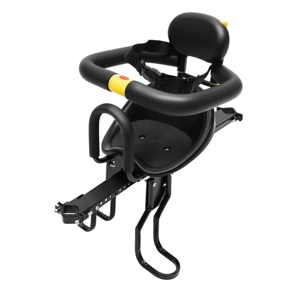 VPABES Child Bike Seat Detachable Front Mounted Kids Bicycle Seats with Foot Pedals for Children 8 M~6 Years, Compatible with All Adult Women Mountain Bikes, Cycling Attachment Accessories