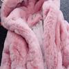 EISHOW Kids Girls Warm Thick Jackets Toddler Hooded Cotton Fleece Parka Coat Children Winter Plush Zipper Outerwear Snowsuit view 2