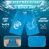 Srnede Mens Swim Trunks Swimming Trunks Swim Shorts Quick Dry 11 Inch with Mesh Lining Funny Swimwear Bathing Suits Blue view 4