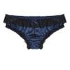 Yihuimin Mens Satin Floral Lace Bikini Briefs French Maid Sissy Crossdress Panties Underwear Blue Medium view 1