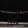 HERO SWORD Sanmai Folded Steel Japanese Samurai Sword Real Hamon Razor Sharp Full Black Genuine ray Skin Saya,Copper Tsuba view 2