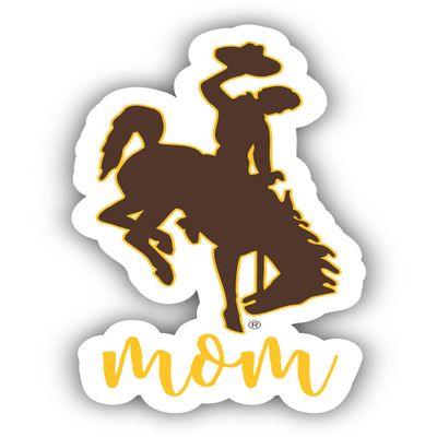 University of Wyoming Proud Mom 4-Inch Die Cut Decal Officially Licensed Collegiate Product