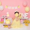 1st First Birthday Outfit Girl Baby Wedding Flower Girl Dress Toddler Tutu Tulle Princess Summer Dress+Flower Headband One Year Old Birthday Gifts Cake Smash Party Photoshoot Yellow 4-5 Years view 3