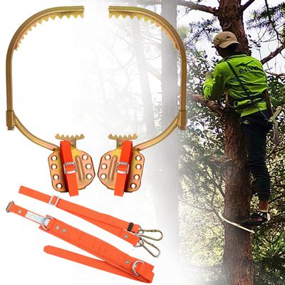 wzfdm Tree Climbing Spikes,Climbing Tree Spikes for High Altitude Logging,Fruit Picking Hunting Observation,Type300