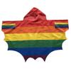 3*5ft 100%polyester LGBTIQA Gay Pride Rainbow Bat Wings Costume Cape Flag view 1