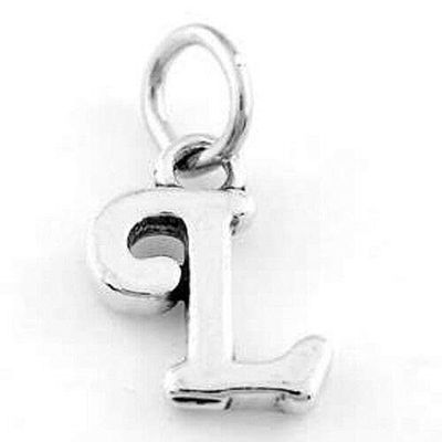 STERLING SILVER 925 FANCY LETTER L CHARM/PENDANT