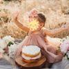 1st First Birthday Outfit Girl Baby Wedding Flower Girl Dress Toddler Tutu Tulle Princess Summer Dress+Flower Headband One Year Old Birthday Gifts Cake Smash Party Photoshoot Pink 18-24 Months view 2