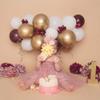 1st First Birthday Outfit Girl Baby Wedding Flower Girl Dress Toddler Tutu Tulle Princess Summer Dress+Flower Headband One Year Old Birthday Gifts Cake Smash Party Photoshoot Pink 18-24 Months view 3