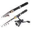 Gigicloud 1PCS Telescopic Fishing Rod 1.0m-2.3m Fishing Pole Glass Rod Super Short Mini Bass Bait Casting Fishing Rod view 3