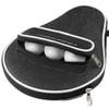 Roexboz Table Tennis bat Bag with - Balls Bag, per Table Tennis Paddle Bag, Inner Lining view 1