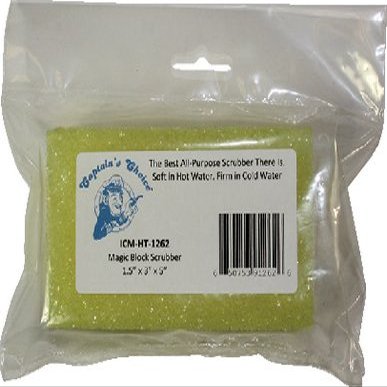 Captains Choice ICMHT1262; Magic Block Hand Scrub 1.5X3X5 Inch Made by Captains Choice